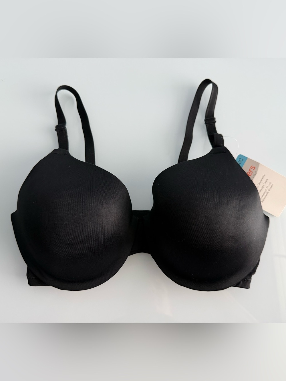 Warner's Womens Black This Is Not A Bra T-Shirt Bra Style-1593 Size 36C
